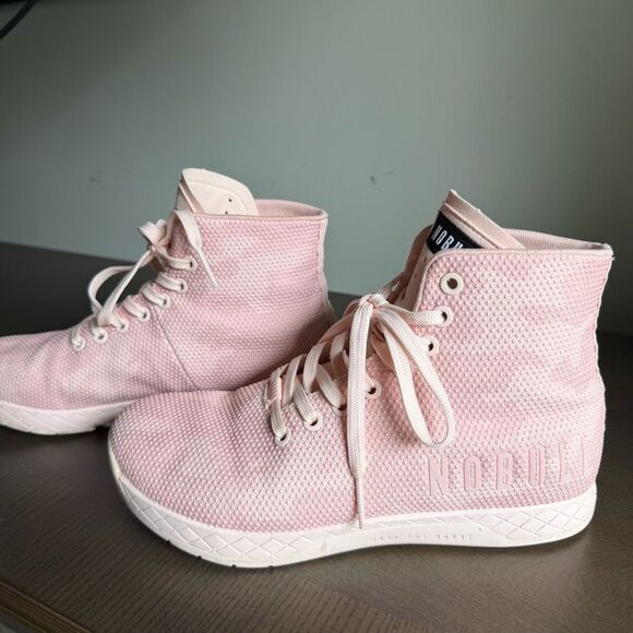 NoBull Superfabric Trainer Hightop Rose Pink Camo Womens 8.5 - Picture 5 of 8